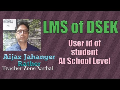 Set USER ID & Password for Student on LMS