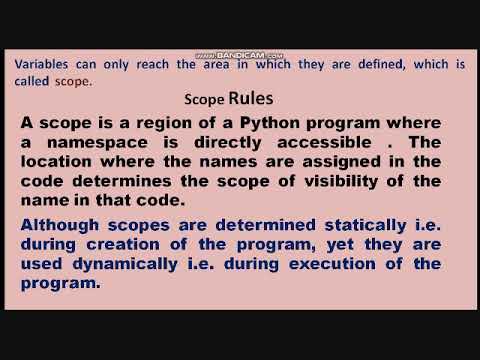 Scope  Rules in Python