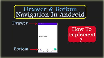 How to Create Navigation Drawer and bottom Navigation  Android Studio #navigation #bottom #kotlin
