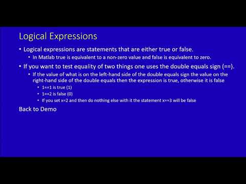 Intro to Matlab
