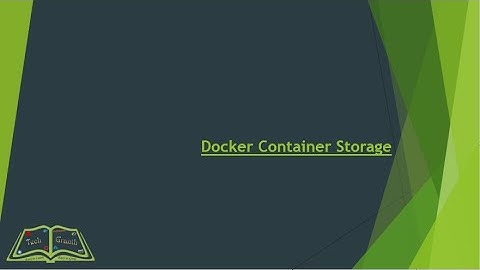 Docker Container Storage