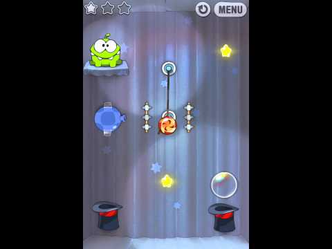 Cut the Rope 4-22 Walkthrough Magic Box