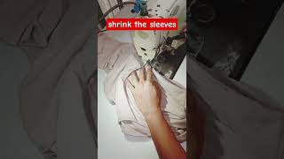 shrink the sleeves #sewing #sewingtips #sewingtricks