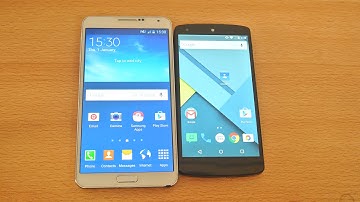 Android 5.0 Lollipop: Samsung Galaxy Note 3 vs Nexus 5 - Apps Opening Speed Test HD