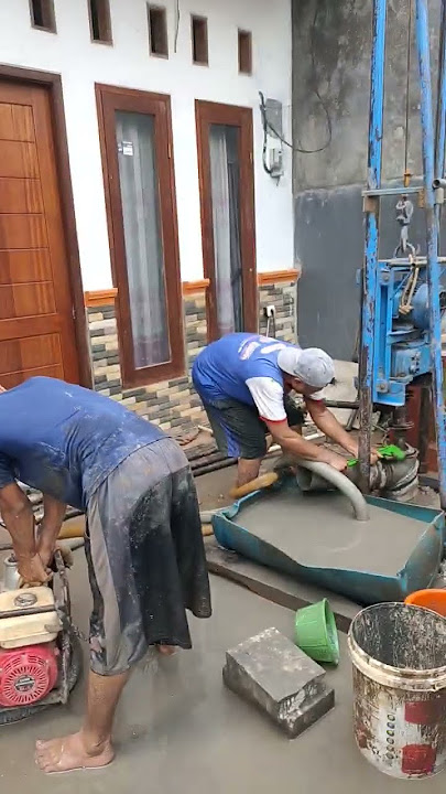 proses pengeboran sumur bor 60 meter