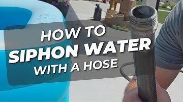 How To Siphon Water Out Of A Pool With A Hose (EASY!)