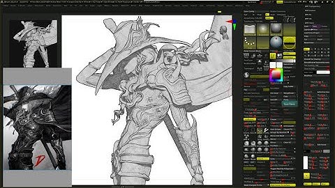 zbrush making process of Vampire hunter D