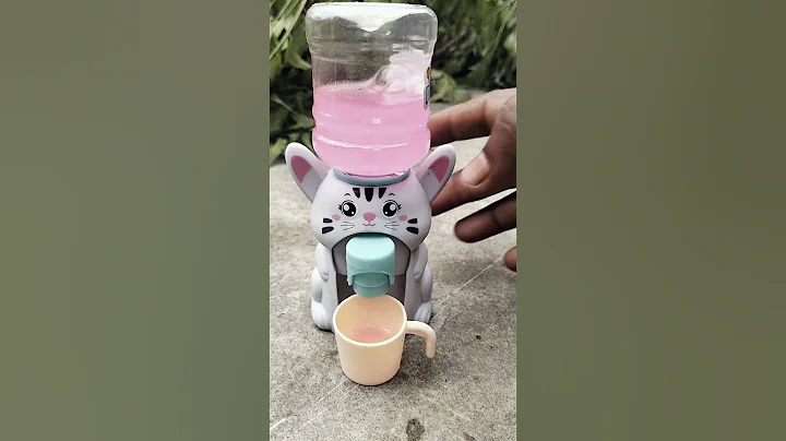 Golden Colour mini water fountain dispenser water pump EP (131)|| How to tap colour waterfall #viral