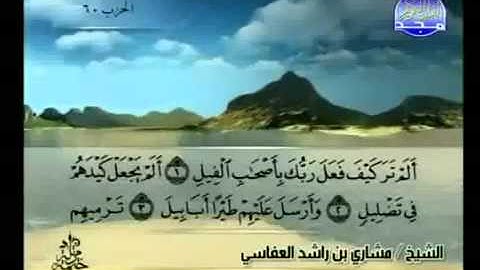 سورة الفيل كاملة الشيخ مشاري العفاسي