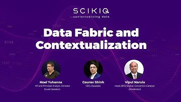 SCIKIQ Webinar -Data Fabric & Contexulization | Noel Yuhanna, Gaurav Shinh, Vipul Narula |