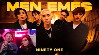 Реакция на NINETY ONE - MEN EMES | Official Music Video