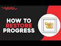 How To Restore Progress In Candy Crush Saga (Quick Tutorial)
