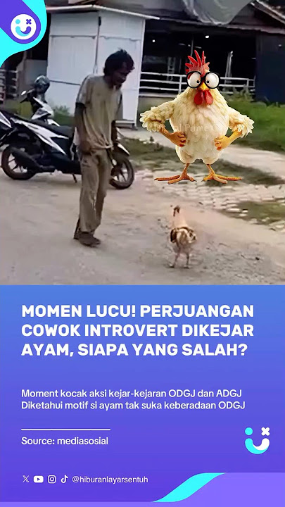 Momen Lucu Bikin Ngakak ODGJ Dikejar Ayam Emosi ADGJ #odgjlucu #videolucu #bikinngakak #kocak