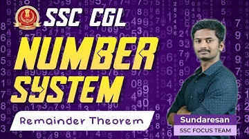 SSC CGL I Number System I Remainder Theorem | VERANDA RACE SSC