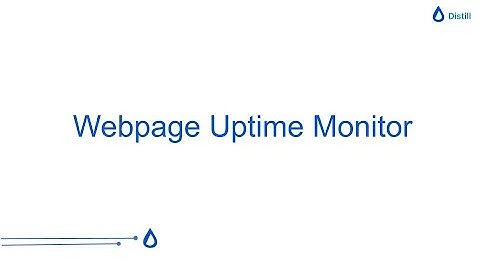 Uptime Monitoring using Distill
