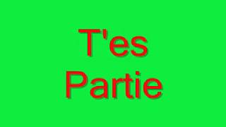 Video thumbnail of "Maitre Gims  T'es partie paroles"