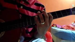 Video thumbnail of "BAJO VALLENATO    EJECUTADO EN GUITARRA ACUSTICA      TUTORIAL DE GUITARRA FACIL"