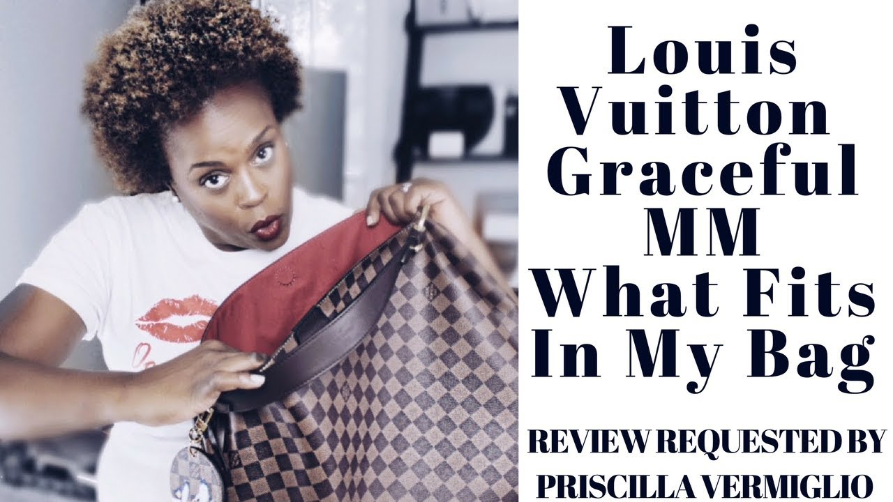 louis vuitton graceful mm what fits in my bag drelux tv youtube