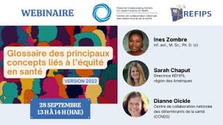 Webinaire du CCNDS : Glossaire des principaux concepts liés à l’équité en santé