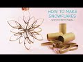 Easy Paper Snowflake Tutorial | How to Make Paper Roll Snowflakes | Recycling Decorations DIY