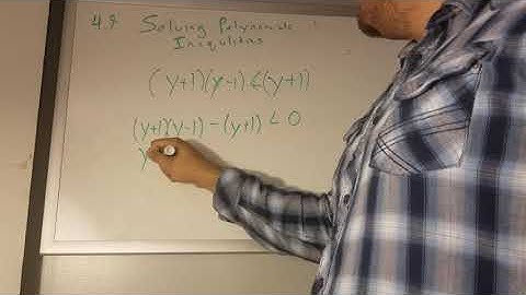 precalculus 4.9 solving polynomial inequalities