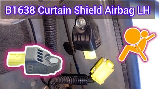 B1638 curtain shield airbag sensor initialization error LH #b1638 #b1632 #toyota