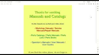 Manuals And Catalogs