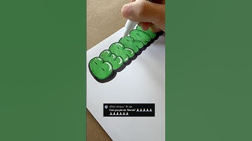 Berrak in bubble letters! #art #foryou #fyp #satisfying #name