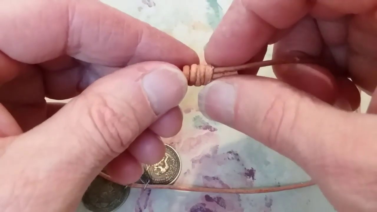 How to Make a Unisex Leather Cord Necklace with Slide Knots 