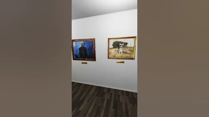 Smile Cat haunts a museum #smilecat #creepy #shorts