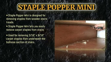 Easiest Way To Remove Carpet Staples From Stairs Carpet Staple Remover New Video