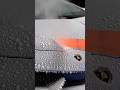 OMG😱 Hot Knife vs Frozen Lamborghini🔥 #satisfyingvideo #asmr #satisfying #lamborghini #shorts #viral