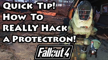 Fallout 4 - How You Really Hack A Protectron - 4K Ultra HD