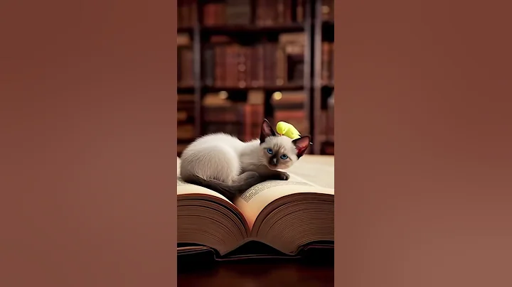 Video 11258961: tiny siamese kitten, eyes siamese kitten, cat feather, cat gently