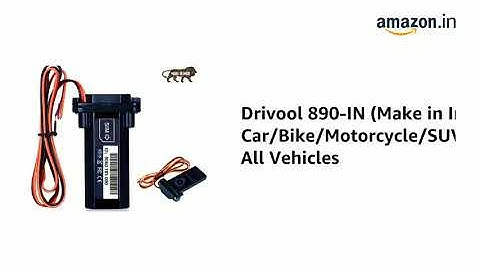 Drivool 890-IN (Make in India) GPS Tracking Device for Car/Bike/Motorcycle/Boat/Truck/Bus/Tractor