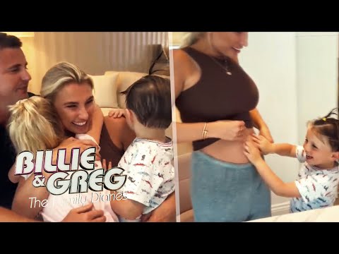 Video: Billie Faiers visar av hennes babystöt i en bikini