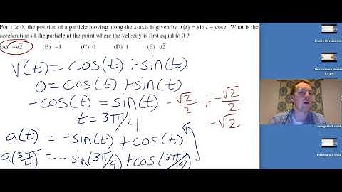 AP Calculus Review - Particle Motion