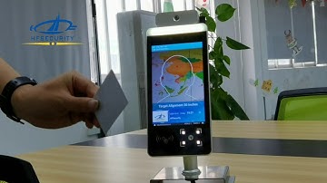 Temperature Measurement Face Device RA08T-M QR code+IC card test video