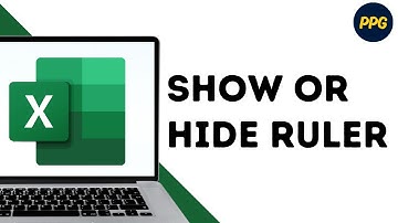 How to show or hide ruler in Excel ?