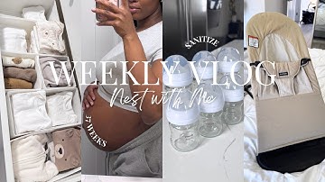 NEST WITH ME |ORGANIZE AND PREPPING FOR BABY #2| BABY LAUNDRY| SANITIZING BOTTLES| 37 WEEKS PREGNANT