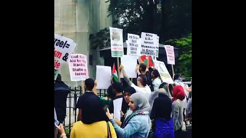 US-NYC: Pro-Palestinian Protesters Disrupt Pro-Israel Rally at New York City Hall