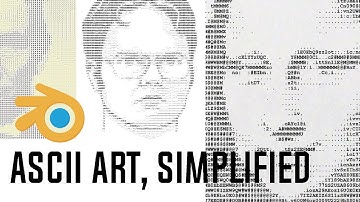How does text art actually work? | ASCII art style in Blender