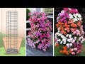 Easy to make petunia tower that will get your neighbours talking