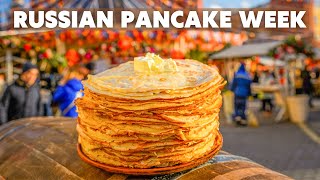 Maslenitsa (Pancake Festival) in Gorky Park, Moscow, Russia