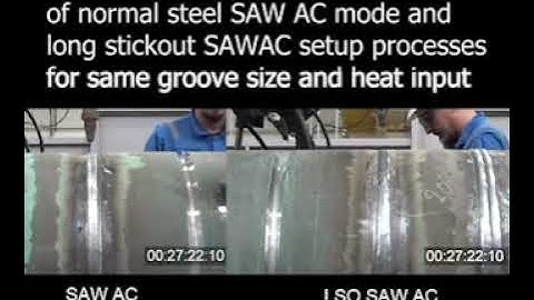 Long stickout submerged arc welding via Lincoln Electric