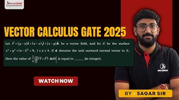 GATE Maths 2025 | Vector Calculus Question 02 Solution & Paper Discussion by Sagar Sir