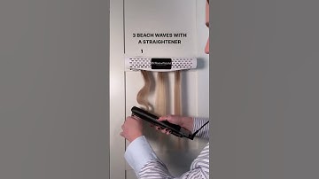 3 Beach Waves With A Flat Iron Straightener #beachwaves #flatironwaves