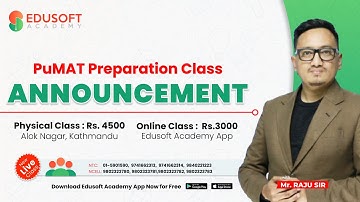 PuMAT Class Preparation Class at Edusoft Academy