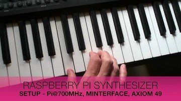 Raspberry Pi Synthesizer - live demo (Oscillators and Phase Distortion)