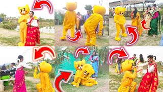Teddy Bear prank On public places video 😁🤣😅 #teddybear #01team #teddy